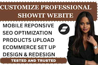 build showit website redesign and update showit website customize showit website
