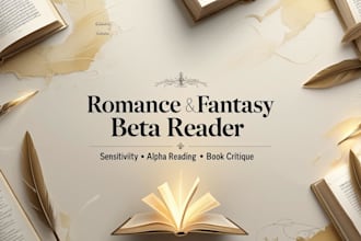 be your sensitivity reader romance beta reader fantasy manuscript critique