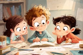 draw children illustrations for books