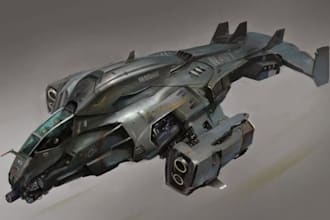sculpt 3d spaceship model, 3d space cruiser model, 3d sci fi spaceship model stl