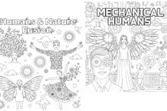 professional KDP coloring book and activity book design for kids and adults
