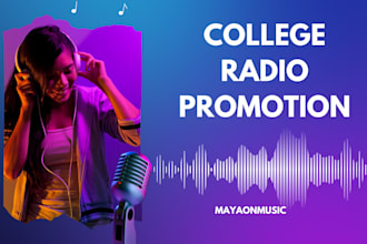 promote your music on 10k online radio and college radio stations