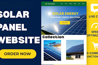 build solar panel website solar construction website renewable energy website