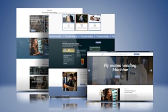 design vending machine website atm vending landing page vending machine leads