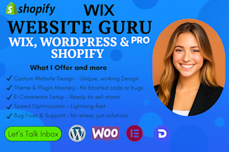 shopify website wix website design shopify store update wix landing page design