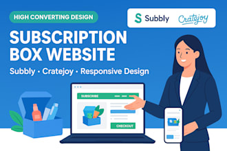 design and setup a responsive subbly or cratejoy subscription box website