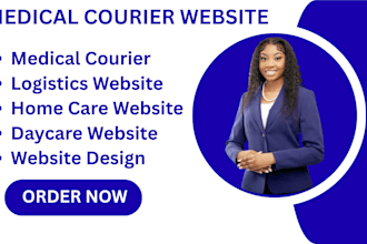 medical courier medical website delivery website  logistics web courier website
