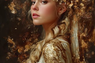 paint digital oil painting portraits
