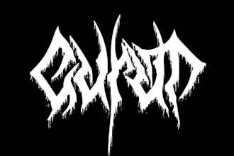 create death metal, black metal, metalcore band logo