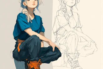 make sketch you anime sketch art
