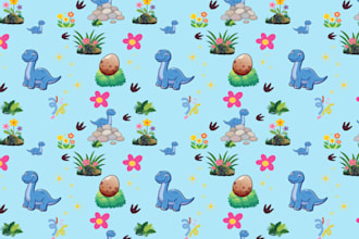 seamless pattern design for babies textile and fabric prints