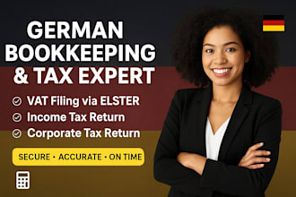 do german bookkeeping, vat, income tax and corporate tax filing