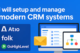setup attio, folk gohighlevel crm workflow automation email marketing newsletter