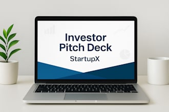create investor ready pitch decks and startup powerpoint or canva presentations