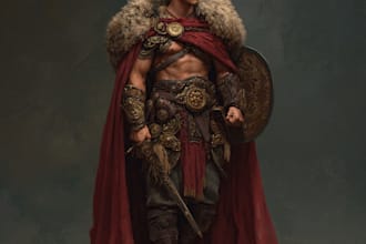 create your fantasy science fiction superhero character