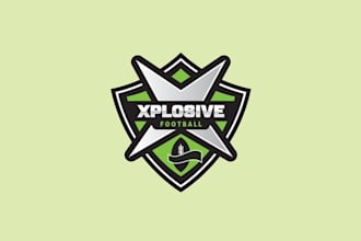 design amazing super football team logo