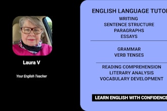 be your english writing, reading, grammar, vocabulary tutor