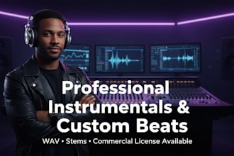 do professional instrumental, custom beat, hip hop, gospel, cinematic, and rnb