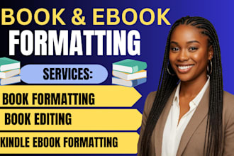 format your book and ebook for kindle KDP paperback