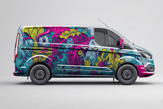 design a vehicle wrap, car wrap, food truck wrap