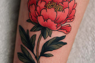 create a tattoo design for leg sleeve