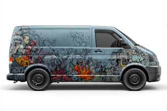 design a professional wrap for your car, bus, truck, etc