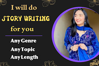 write engaging short stories, creative fiction, and custom narratives