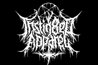 design metal,hardcore,heavy metal, black metal band logo