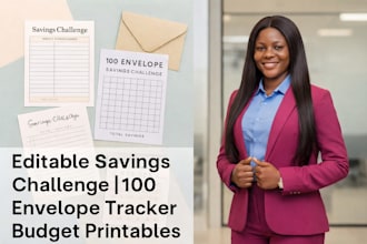 create printable savings challenges and trackers that help you save money fast