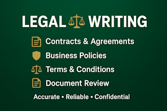 do legal contracts, business agreements and company policies