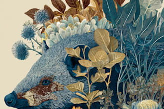 draw any animal or botanical art illustration