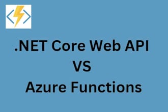 develop asp net core web API and azure functions
