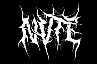 create gothic, black metal, death metal font logo