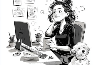design custom business doodle illustrations