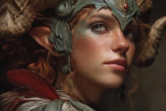 realistic or fantasy character art