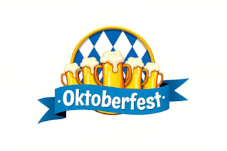 design an awesome oktoberfest logo in very short time