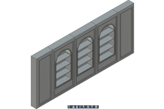 design custom parametric furniture, cabinetry, 2d 3d model, dxf laser cutting