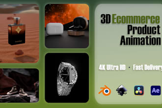 create 3d ecommerce producrt animation