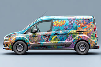design a professional car or van wrap