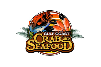 create professional and specially seafood logo design