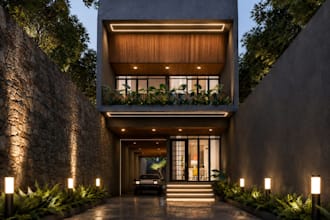 make realistic 3d house renders from your model