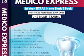 create professional and modern medical book cover design