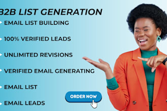 provide b2b lead generation and email list building service