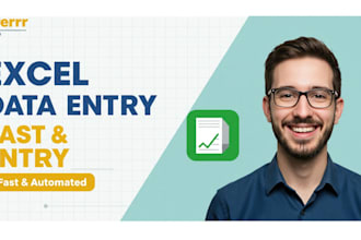 do accurate data entry, web research, copy paste, and excel data cleanup