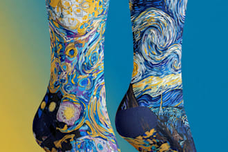 unique socks design creative socks pattern for your brand