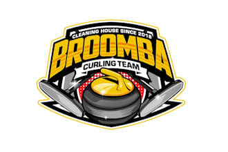 create creative and good looking curling logo design