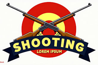 design outstanding shooting logo for you with unlimited revision