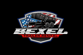 create wonderful and excellent dump trailer logo design