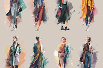 make women fashion design sketches or fashion illustration