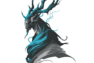 create vector character fantasy vector logo